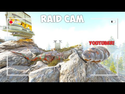 Raid Cam - A Veteran Youtuber Raids A VERY Active Tribe Online On Ark MTS!