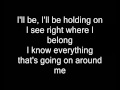 holding on from Pillar lyrics Video