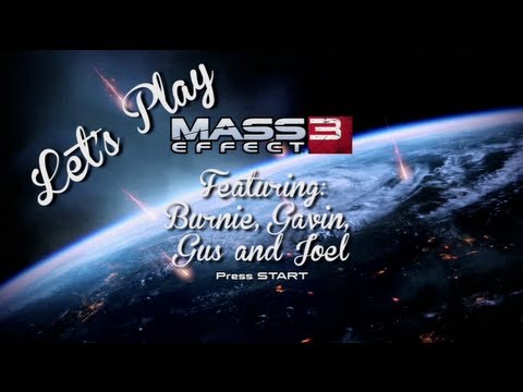 Let's Play - Mass Effect 3 - The Rooster Teeth Podcast Crew (Part 1)