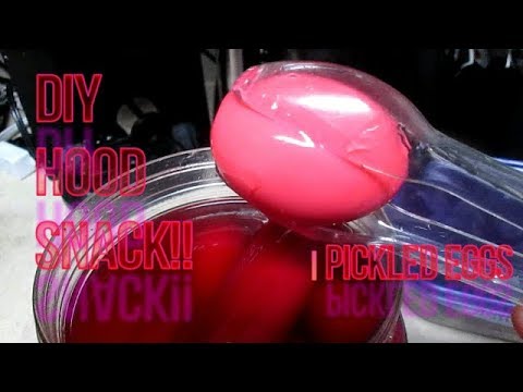 DIY HOOD SNACKS!! | BIG JOHN'S RED HOTS PICKLED EGGS |