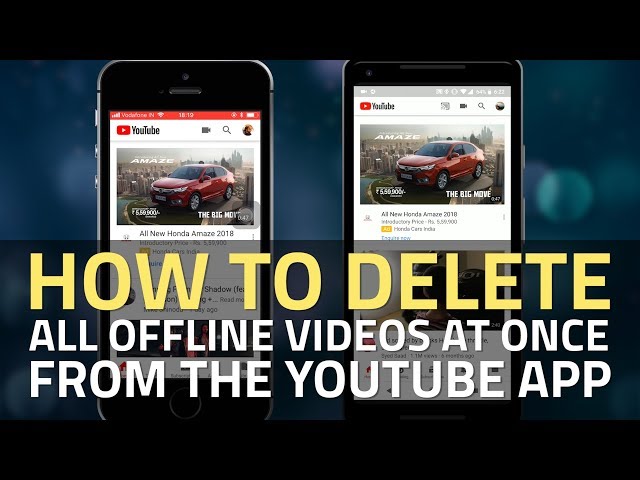 Youtube How To Delete All Offline Videos From The Youtube App On