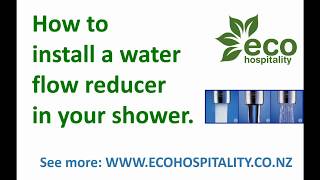 See the models and how to use water flow reducer in showers