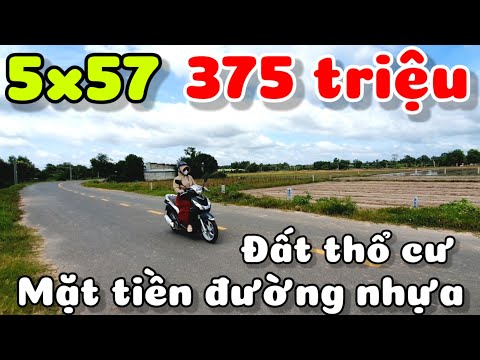 Bán 3 lô đất 5x57 có thổ cư đường nhựa 30m giá rẻ 375 triệu gần Tỉnh lộ 786 Long Chữ Tây Ninh