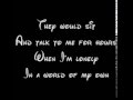 In A World Of My Own Lyrics