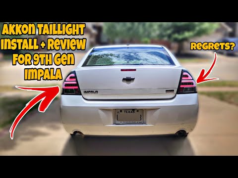 AKKON Taillight Install & Review On My 9th Gen Impala | #impala #chevrolet #taillights #aftermarket