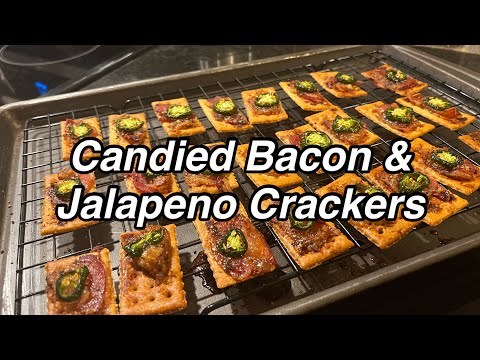 Candied Bacon Crackers, a Delicious Snack - Twisted Mikes
