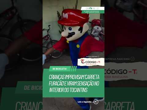 Crianças improvisam 'Carreta Furacão' e viram sensação no interior do Tocantins