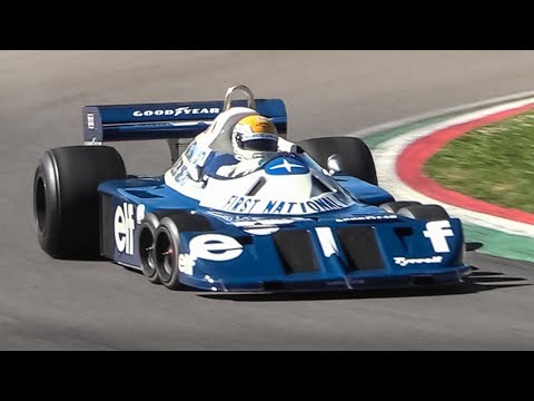 Legendary 6-wheeled 1977 Tyrrell P34 F1 Car at Imola Circuit!