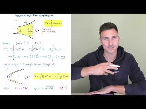 Volume of rotational bodies