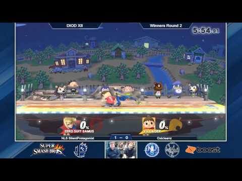 DIOD XII SSB4 Singles Winners Round 3: NLS SilentProtagonist (ZSS) Vs. Oxicleanz (Villager)