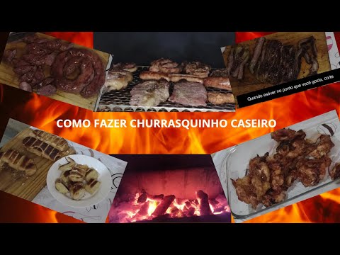 como fazer churrasquinho caseiro fácil e rápido.