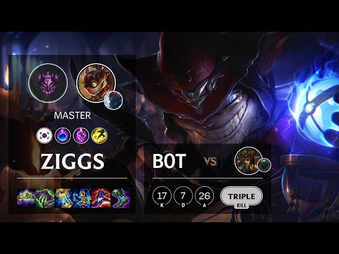 Ziggs Bot vs Cassiopeia - KR Master Patch 11.23