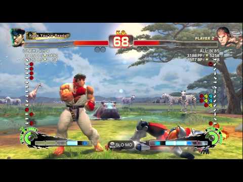 SSF4 AE 2012: iTzMiKe KIn 4 (Bison) vs ALLIN85 (Ryu) - Ranked Match (First to 3) - True HD - Prt.1