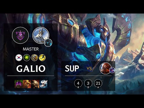 Galio Support vs Gragas - KR Master Patch 11.4