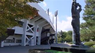 20190827 スタルヒン像(スタルヒンよ永遠に) スタルヒン球場(花咲スポーツ公園硬式野球場) 2