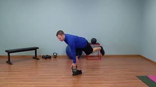 Single-leg RDL with kettlebell
