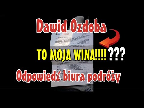 Dawid Ozdoba - pismo od biura WEZYR po akcji w Egipcie.... (+18)