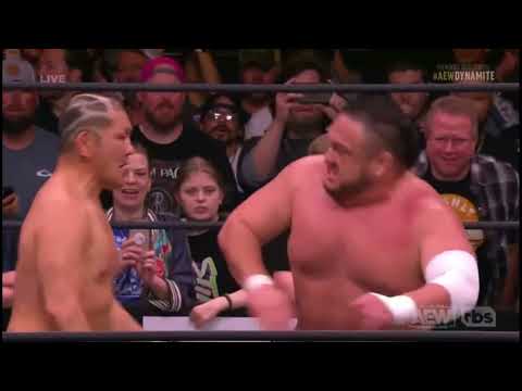 Samoa Joe vs Minoru Suzuki first 10 seconds of pure wrestling - AEW Dynamite Highlights 4/13/2022