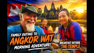 Vlog - E755 - A Busy Ride To HAve Breakfast at Angkor Wat! 🇰🇭 Siem Reap