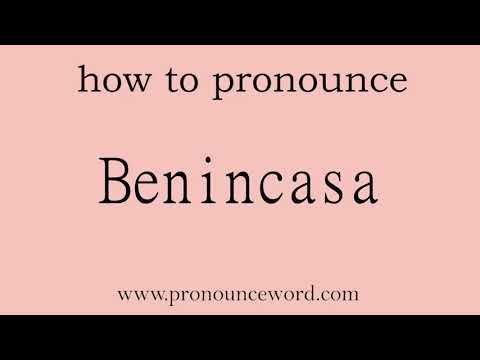 Benincasa: How to pronounce Benincasa in english (correct!).Start with B. Learn from me.
