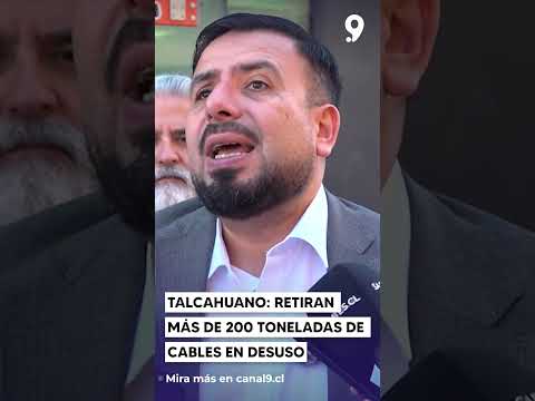 Talcahuano - retiran más de 200 toneladas de cables en desuso