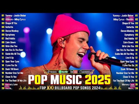 Justin Bieber, Ed Sheeran, Dua Lipa, Ariana Grande, Billie Eilish - Billboard Top 50 This Week