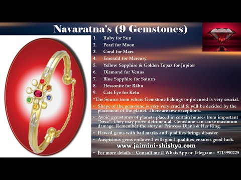 Navaratna’s (9 Gemstones) - Never heard details about Gemstones #gemstone