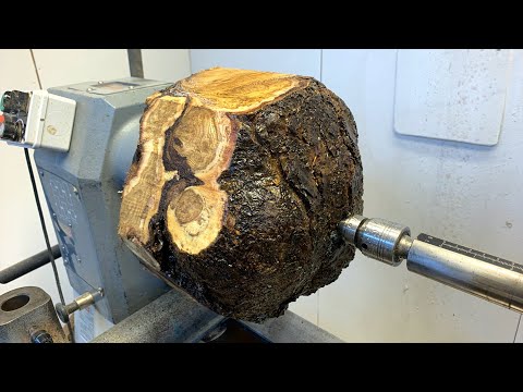 Woodturning - Golden Rain Burl (The Most Beautiful Wood I Have Ever Turned)