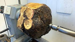 Woodturning - Golden Rain Burl (The Most Beautiful Wood I Have Ever Turned)