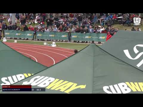 Girls U14 4 x 200m Timed Final 1 - 2019 SUBWAY State Relay Championships // LAVicTV