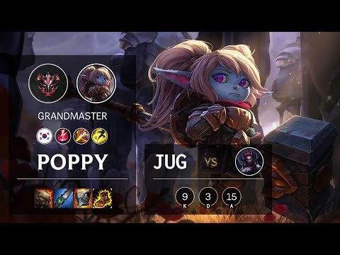 Poppy Jungle vs Elise - KR Grandmaster Patch 10.12