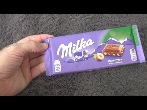 Mondelez Milka Broken Hazelnut Chocolate Bar 100g Unboxing and Test