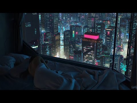 2AM Cyberpunk High Rise Apartment | Lo-Fi