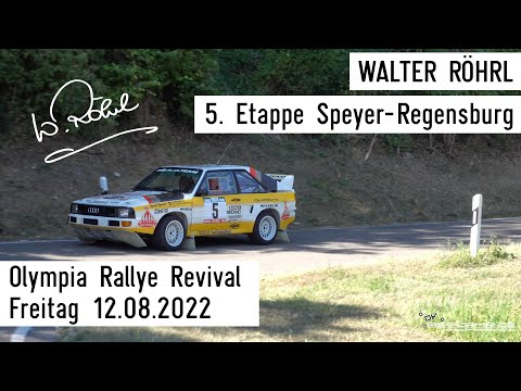 Walter Röhrl Olympia Rallye Revival 2022 Freitag 12.08.2022 5. Etappe