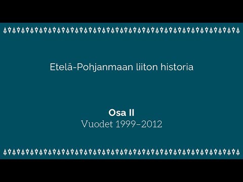 Etelä-Pohjanmaan liiton historia: Osa II