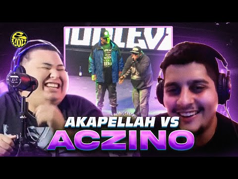 WE REACTED WITH LYRICS TO ACZINO vs AKAPELLAH at GOD LEVEL! - EYOU TV