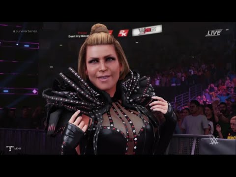 WWE 2K19 - Natalya VS Sonya Deville with Mandy Rose