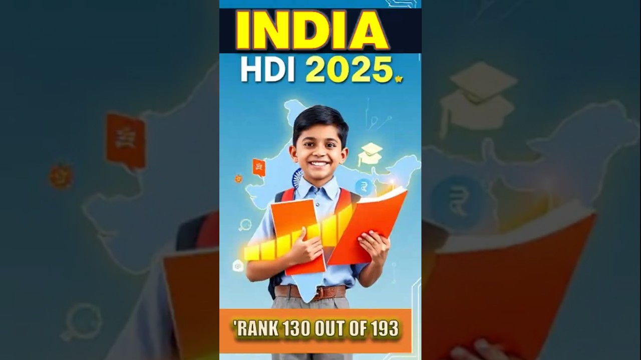 India’s HDI Rank 2025 Explained | What is Human Development Index? | Rank 130 Out of 193