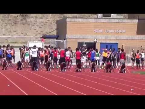 3 21 15 4x100m & 100m dash