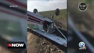 Single-engine Cessna crashes in Palm Beach County; two people inside not hurt