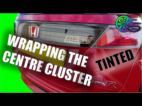 Wrapping FN2 Rear Centre Light Cluster | Replacing the Honda Civic Type R Badge | Tint | Tinted Wrap