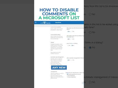 Disable Comments in Microsoft Lists: Step-by-Step Guide