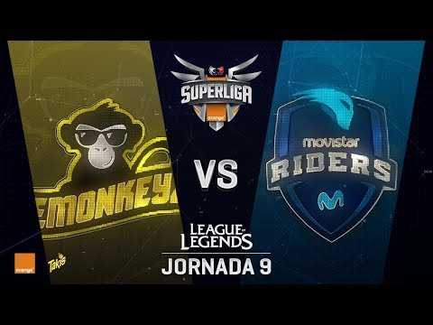 EMONKEYZ VS MOVISTAR RIDERS | Superliga Orange J09 | Partido 1 | Split Verano [2018]