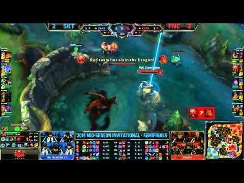 SKT Bengi Nunu VS Fnatic Huni Rumble Game 5 Highlights : 2015 MSI Semifinals: Patch 5.9
