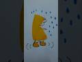 Cute Girl In Rain Ytshorts Shortsfeed Draw Art Shorts Trending Colouring