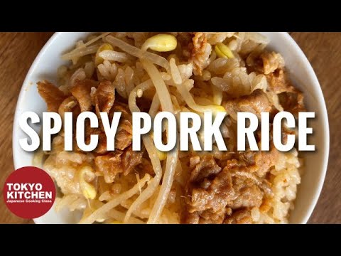HOW TO MAKE SPICY PORK RICE | Just Put Everything in a Pot and Cook !