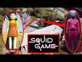 DRONE CATCHES CURSED SQUID GAME GUARD & GAINT DOLL FROM NETFLIX SHOW IN REAL LIFE! (CAUGHT ON DRONE)