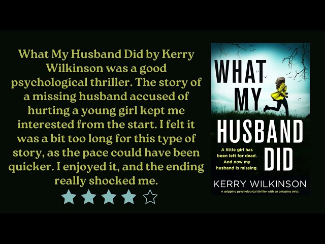 Vídeo relacionado con Your Husband's Fault: A totally unputdownable psychological thriller (English Edition)