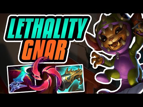 LETHALITY GNAR IS CRAZY OP!!! INSTANTLY ONE-SHOTS!!! Season 12 Gnar Gameplay (League Of Legends)