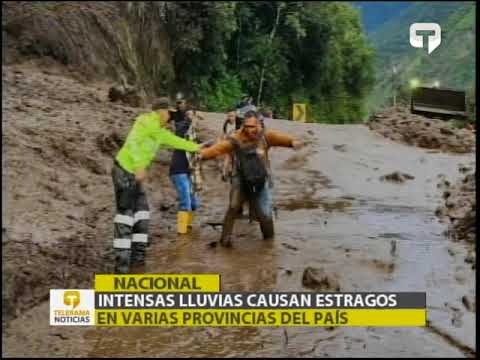 Intensas lluvias causan estragos en varias provincias del país